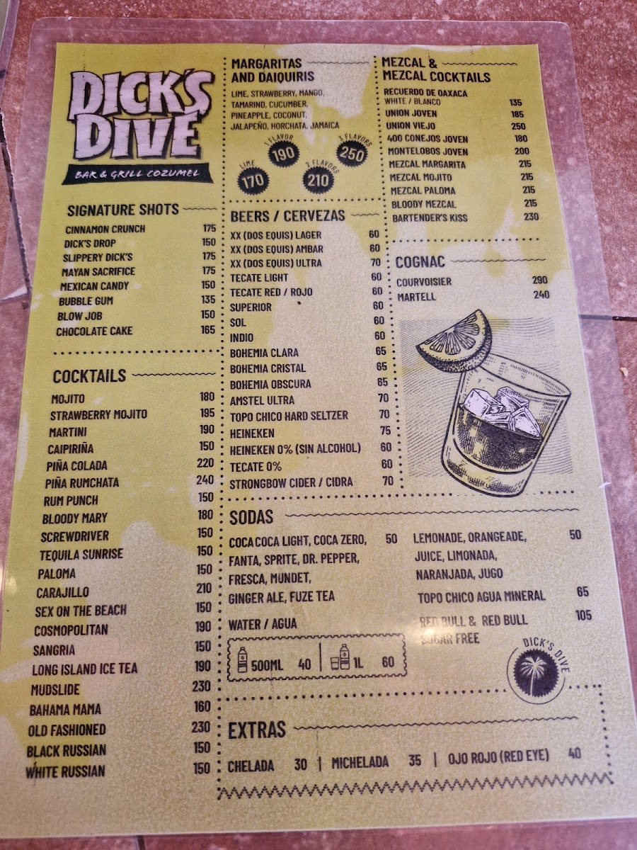 DICK´S DIVE Menu - Image 1